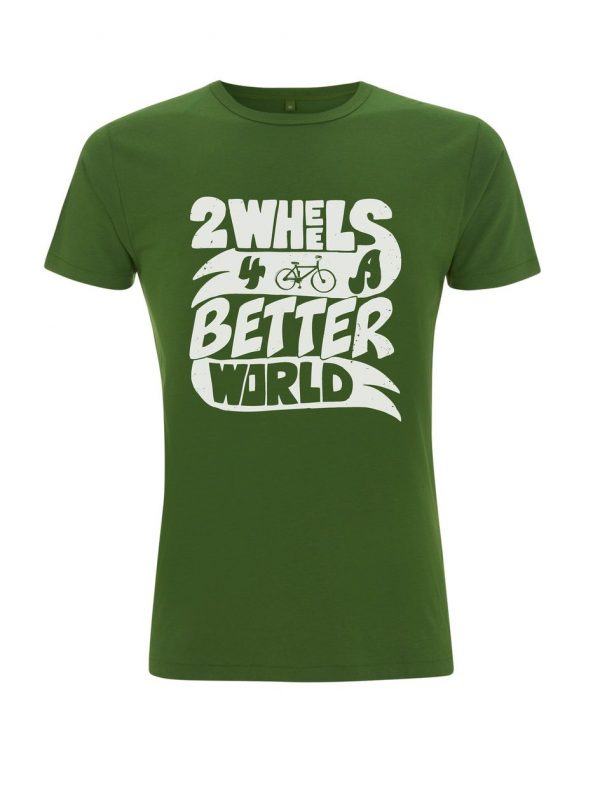 Öko Bambus T-Shirts, Nachhaltige Bio Mode für Damen und Herren, #2Wheels4aBetterWorld